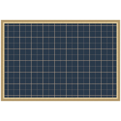 Framed Fabric Pinboard Navy Blue Plaid Wall Organization