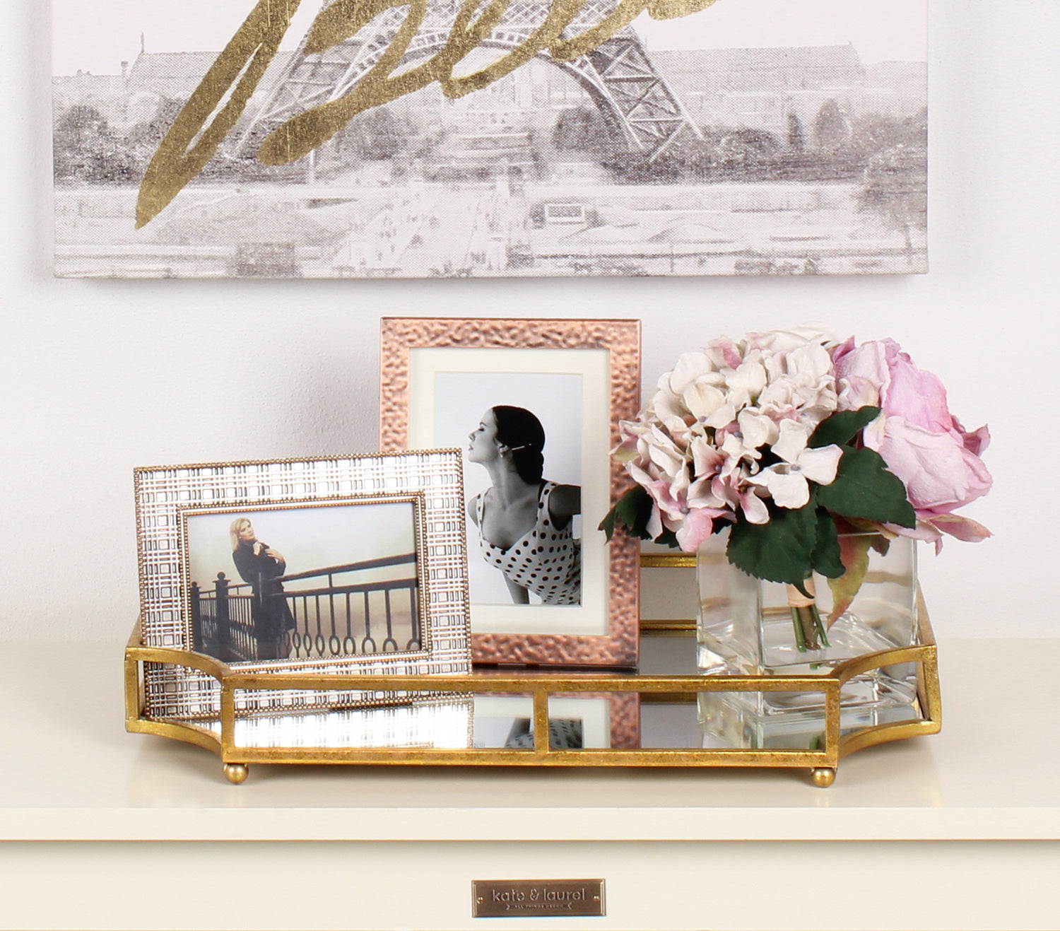 Ciel Metal Mirrored Scalloped Decorative Tray