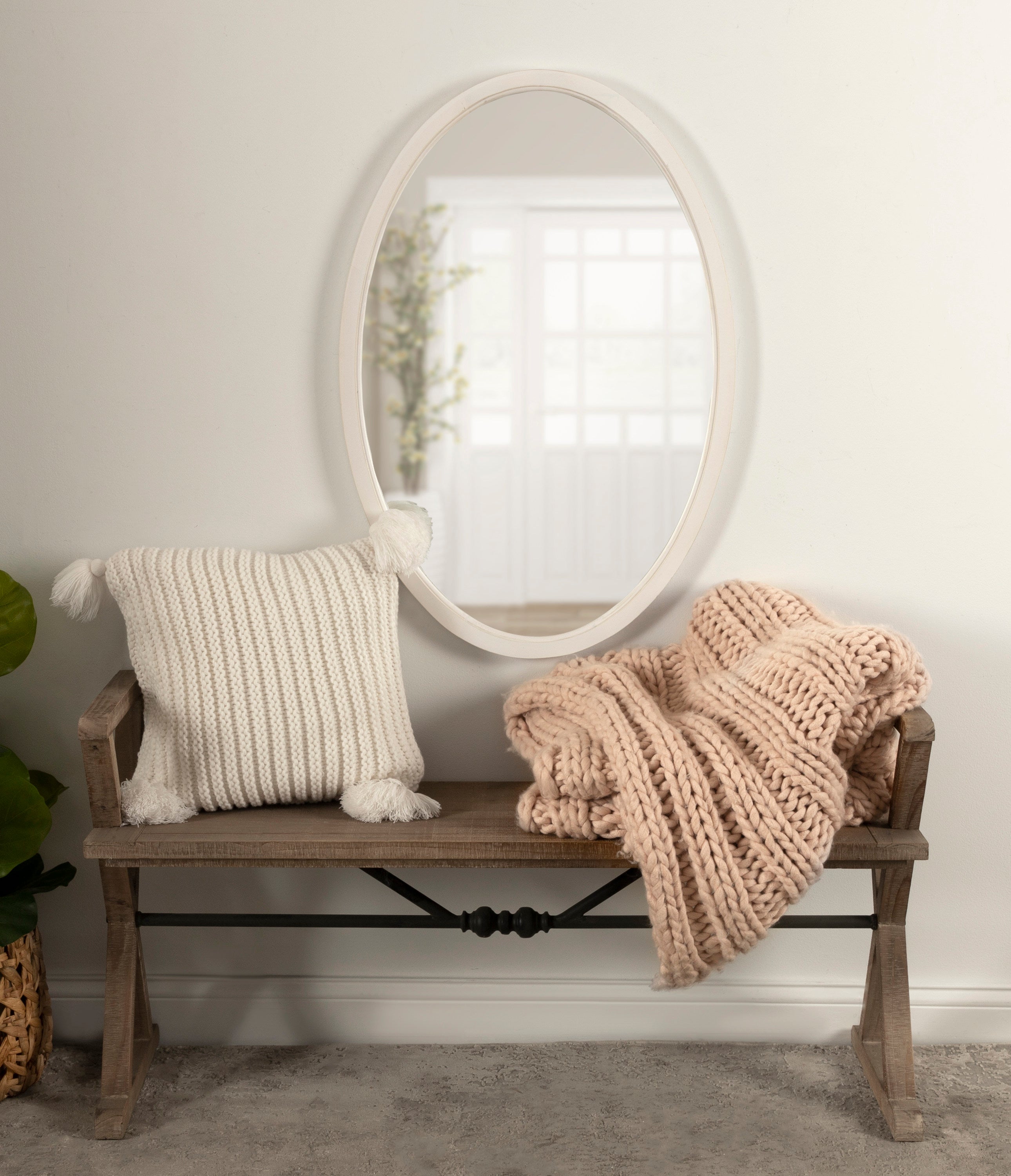 Hogan Oval Framed Mirror