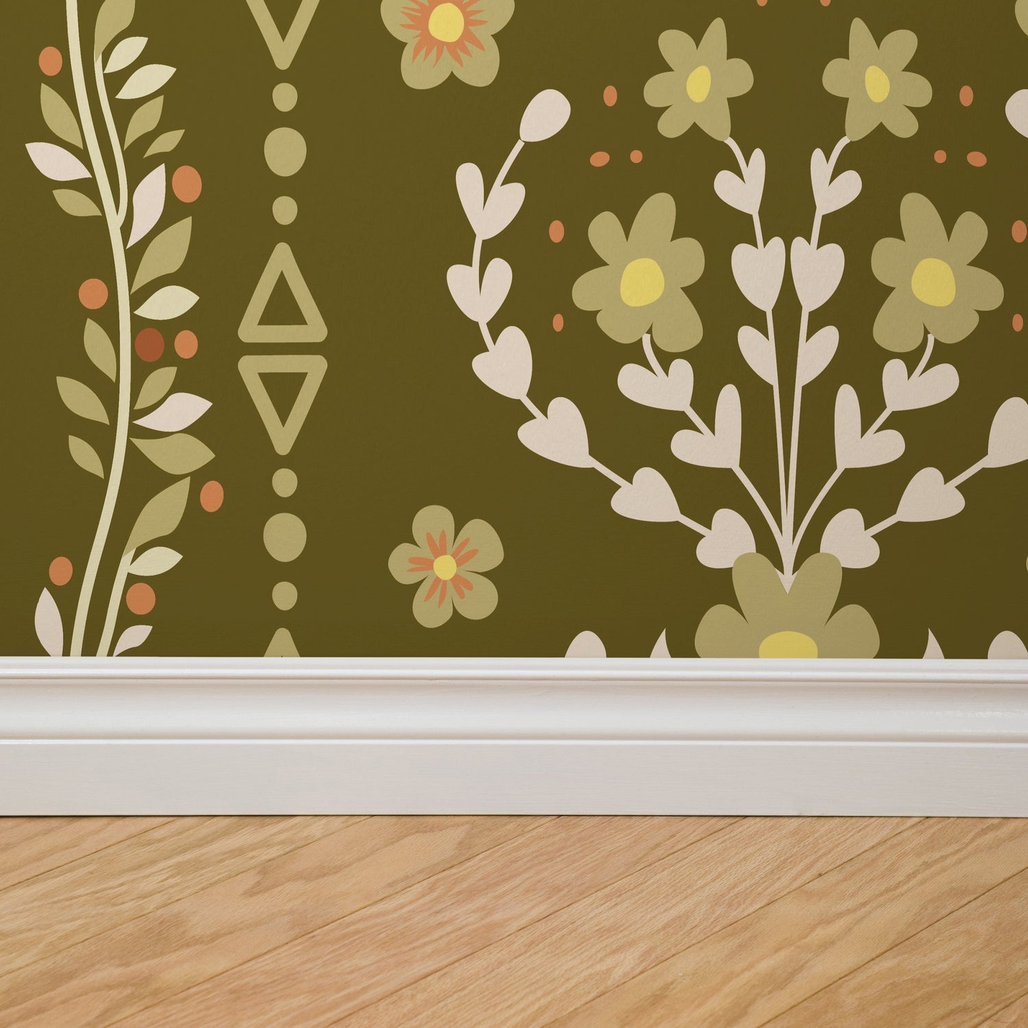 Beacon Meadow (Green) Wallpaper - 8 FT H X 17.4 FT W LUXE P&amp;S