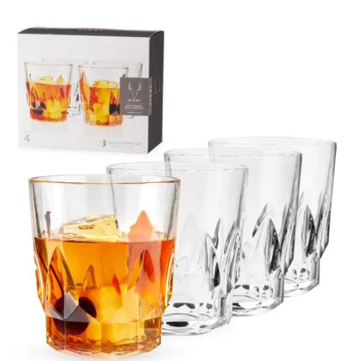 Shatterproof Acrylic Rocks Tumblers