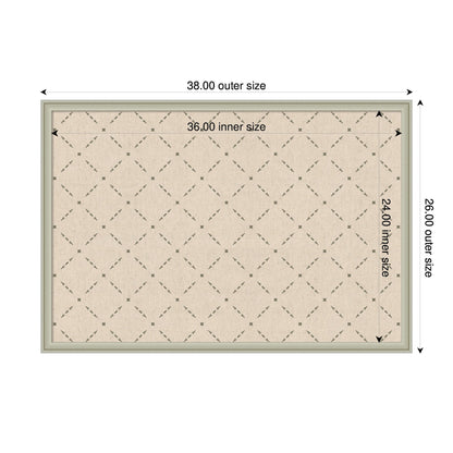 Pinboard Green Lattice Print