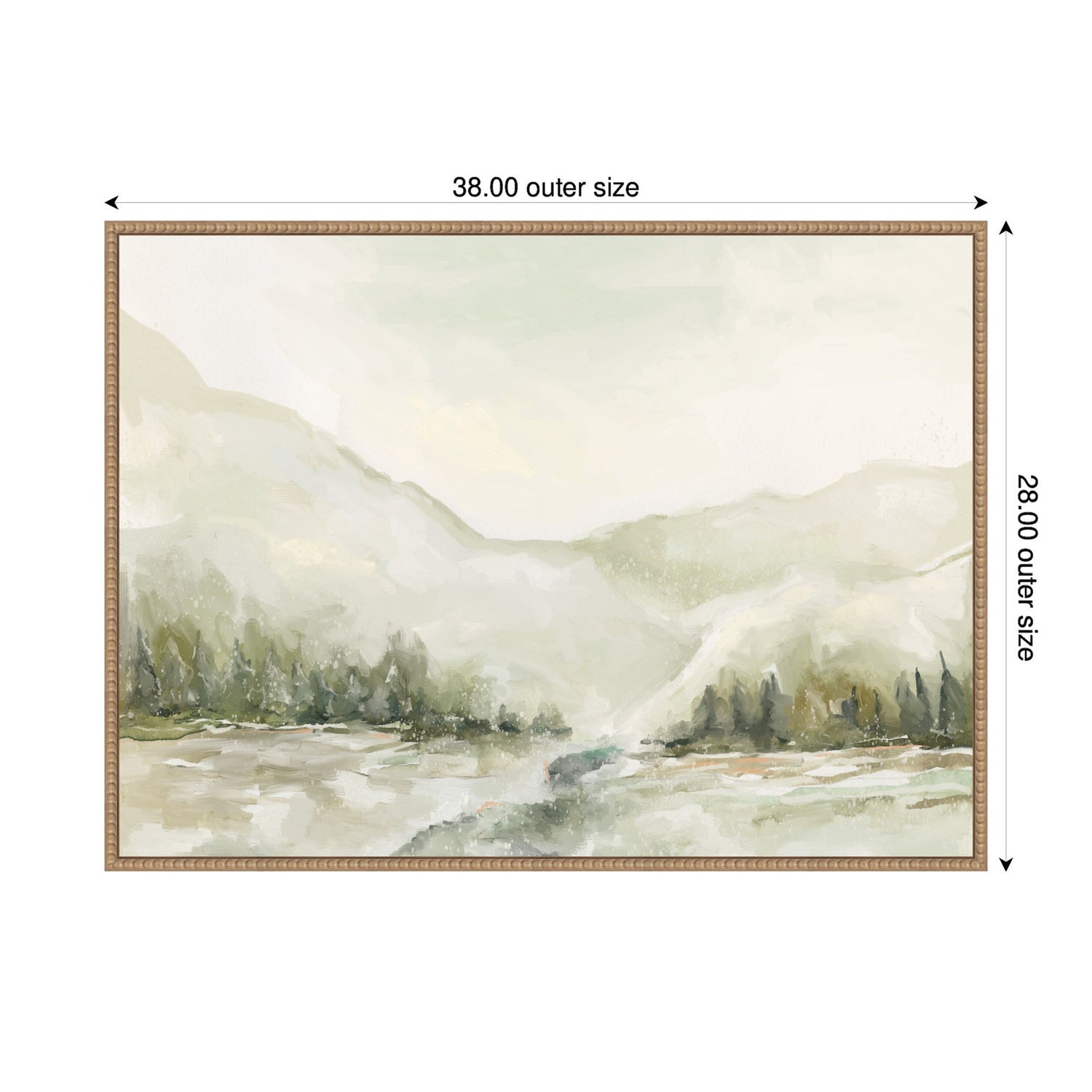 Sylvie Winter Landscape 6 Framed Canvas by Annie Quigley