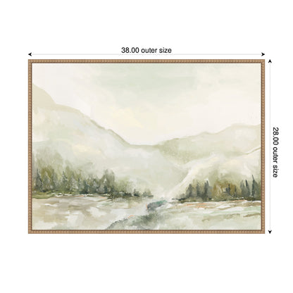 Sylvie Winter Landscape 6 Framed Canvas by Annie Quigley
