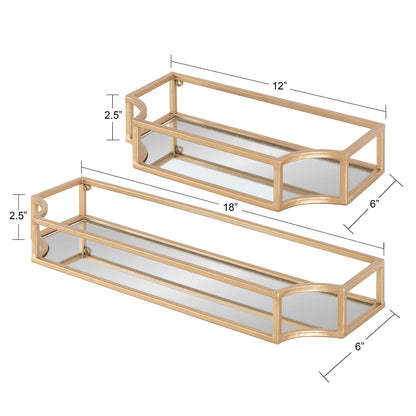 Ciel Metal Wall Shelf Set