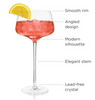 Angled Crystal Amaro Spritz Glasses