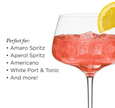 Angled Crystal Amaro Spritz Glasses