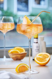 Angled Crystal Amaro Spritz Glasses