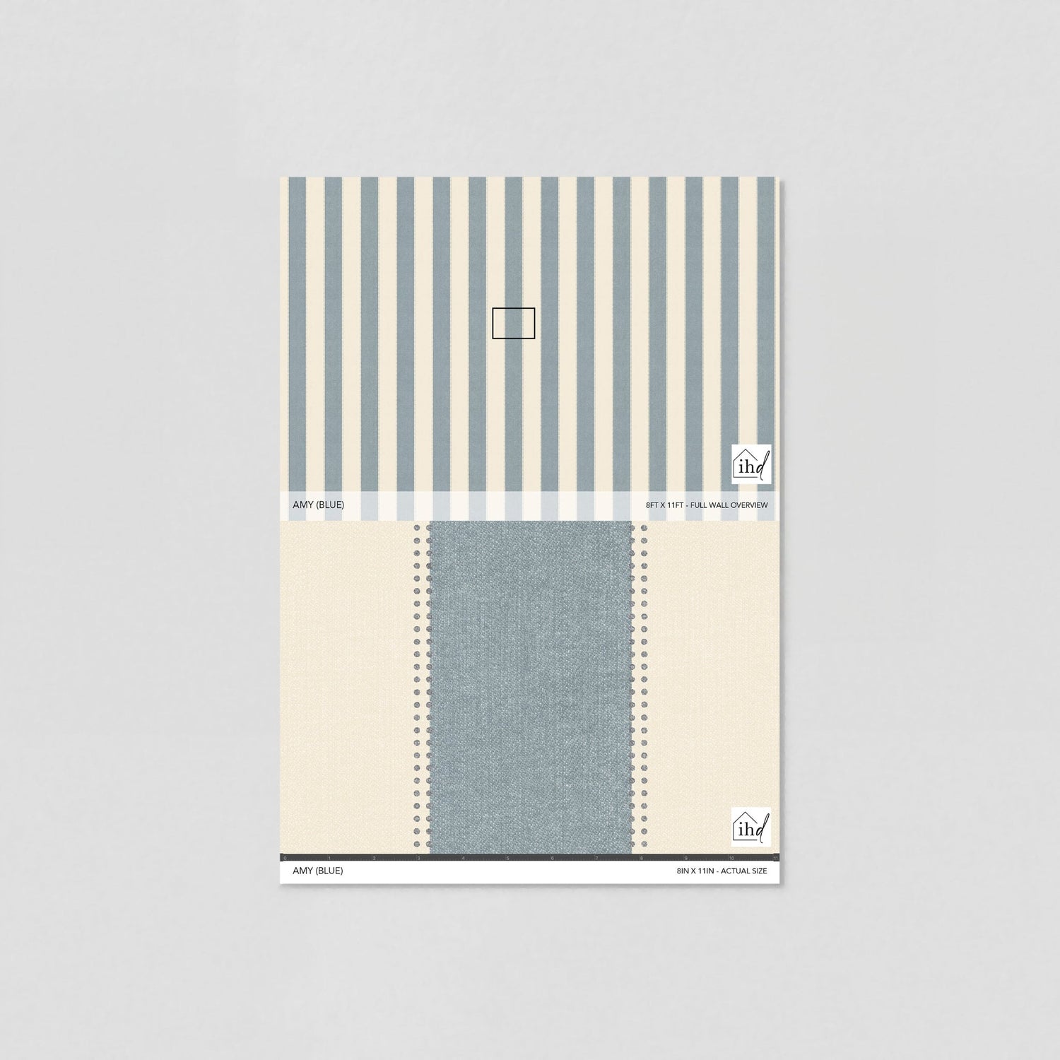 Amy (Blue) Wallpaper - 8 FT H X 11 FT W P&amp;S