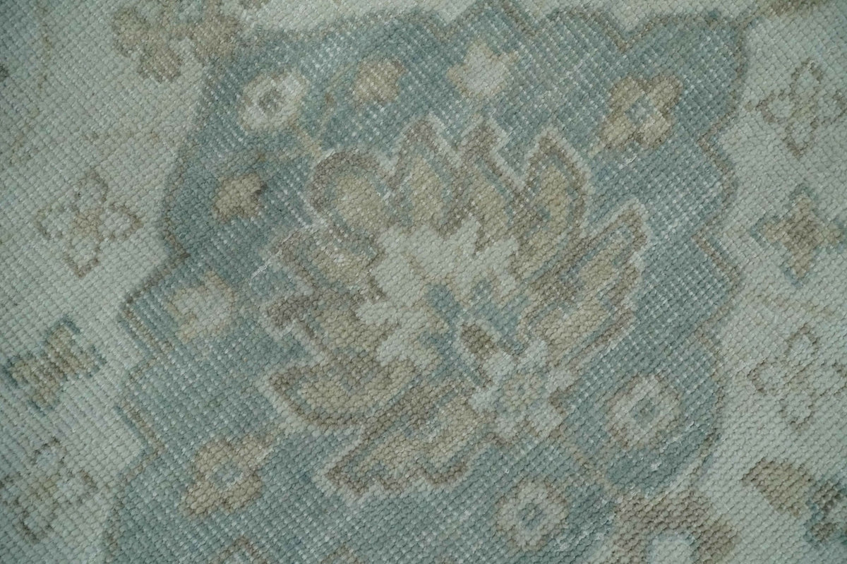 Antique Design Medallion Earthy Ivory and Camel 8x10 wool Area Rug