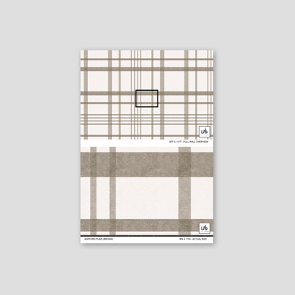 Ashford Plaid (Brown) Wallpaper