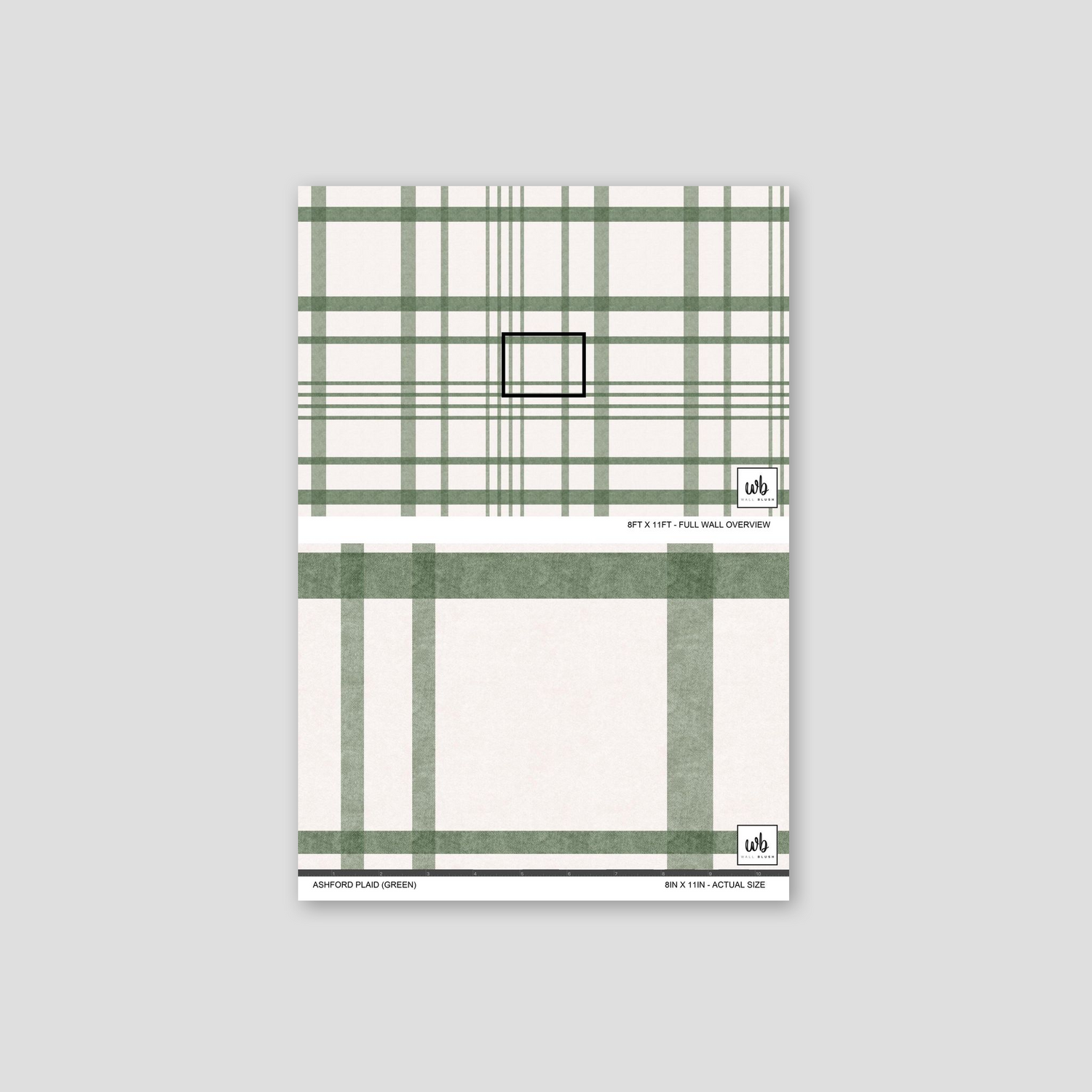 Ashford Plaid (Green) Wallpaper