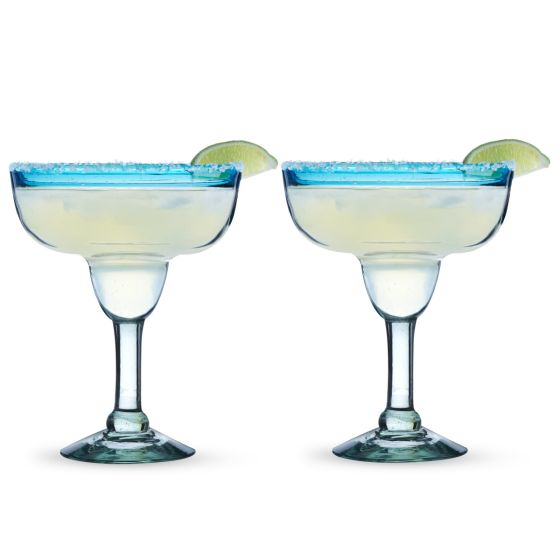 Primavera Recycled Margarita Glass Set