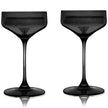 Reserve Nouveau Crystal Coupes in Smoke (set of 2)