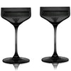 Reserve Nouveau Crystal Coupes in Smoke (set of 2)