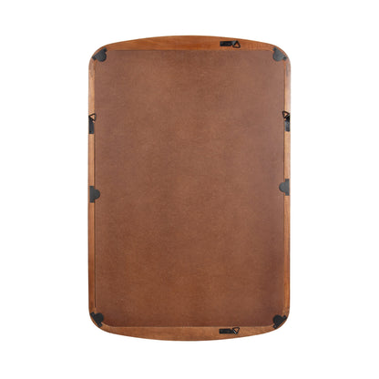 Hera Radius Rectangle Wood Mirror