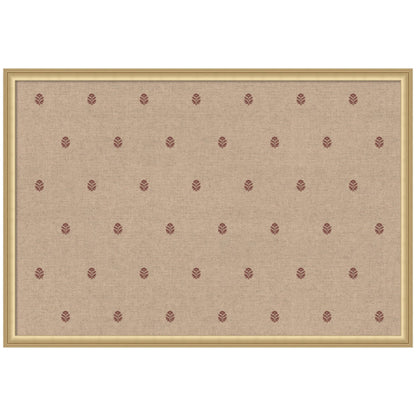 Pinboard Red Botanical Block Print
