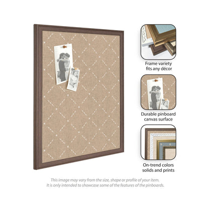 Pinboard Beige Lattice Pattern