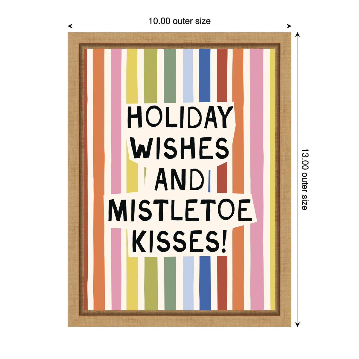Holiday Wishes by Kikiandnim Framed Canvas Wall Art Print