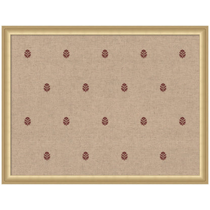 Pinboard Red Botanical Block Print