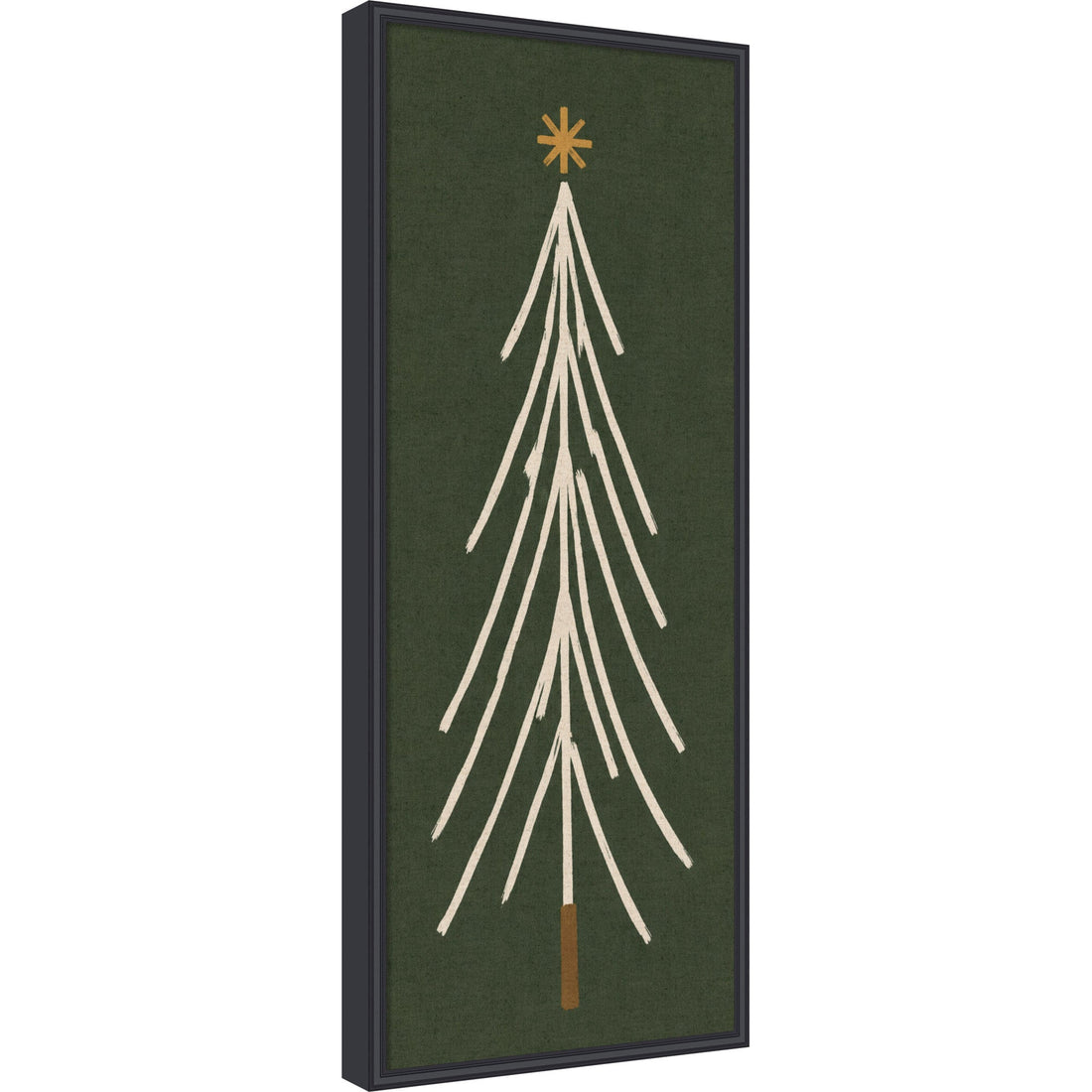 Kate and Laurel Framed Fabric Pinboard Minimalist Tree Panel