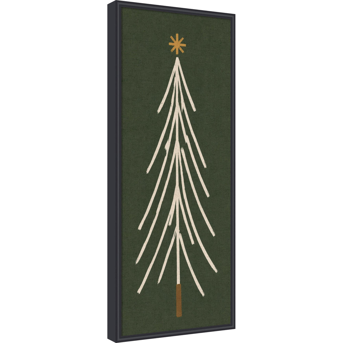 Kate and Laurel Framed Fabric Pinboard Minimalist Tree Panel