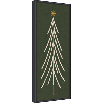 Kate and Laurel Framed Fabric Pinboard Minimalist Tree Panel