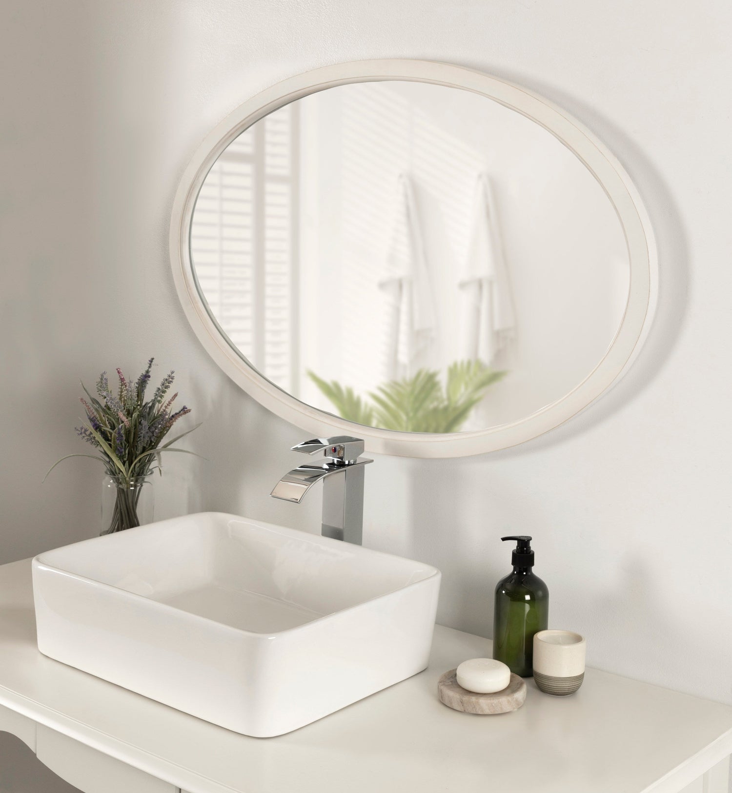 Hogan Oval Framed Mirror