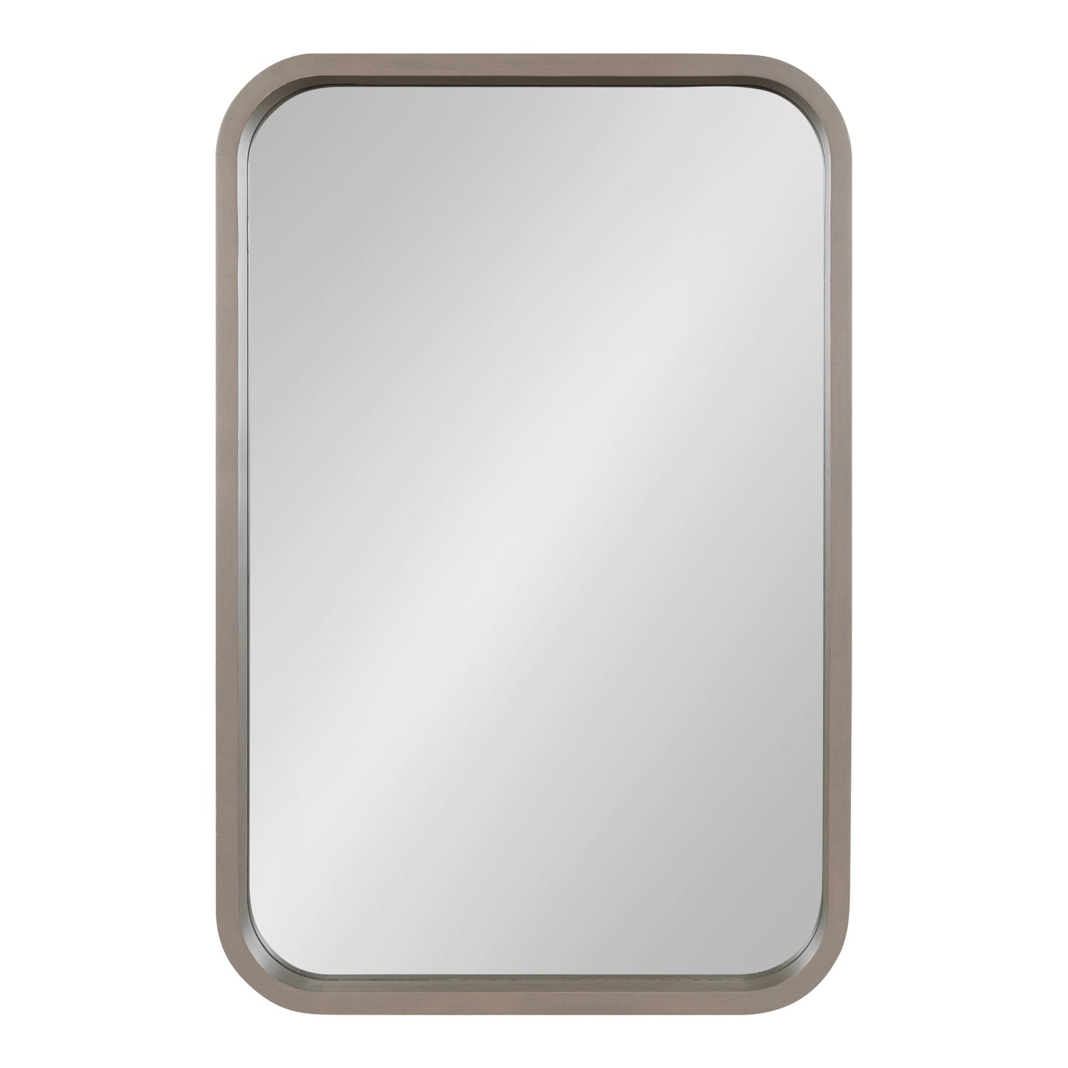 Hutton Wood Framed Radius Rectangle Mirror