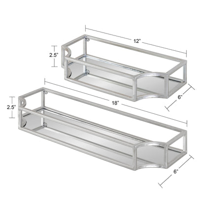 Ciel Metal Wall Shelf Set