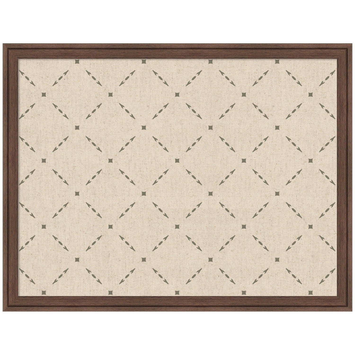Pinboard Green Lattice Print