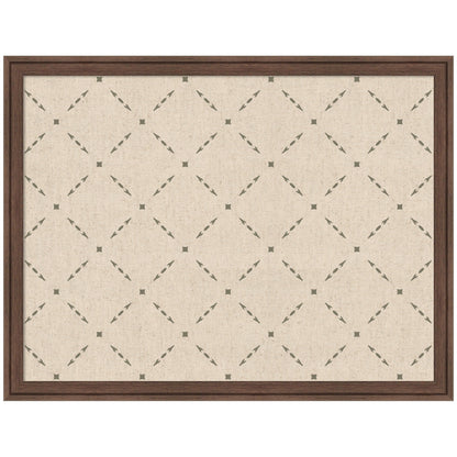 Pinboard Green Lattice Print