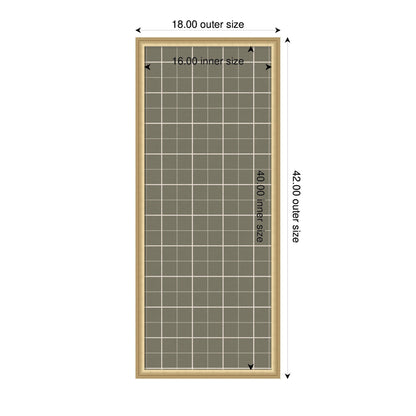 Framed Fabric Pinboard Sage Green Plaid Wall Organization