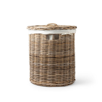 Rattan Laundry Baskets with Lid and Inner Bag