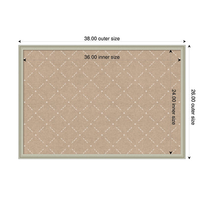 Pinboard Beige Lattice Pattern