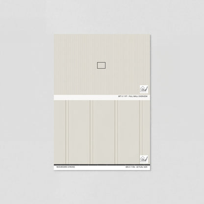 Beadboard (Cream) Wallpaper