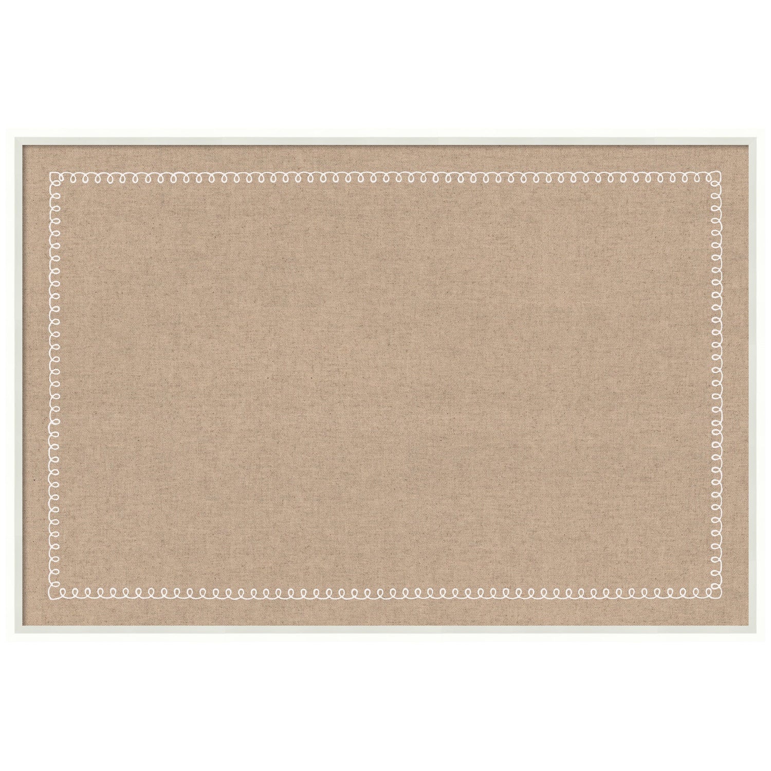 Pinboard White Scalloped Edge