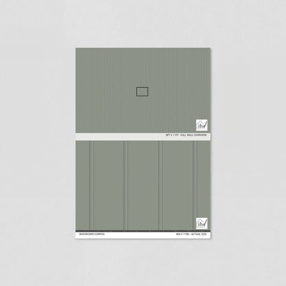 Beadboard (Green) Wallpaper