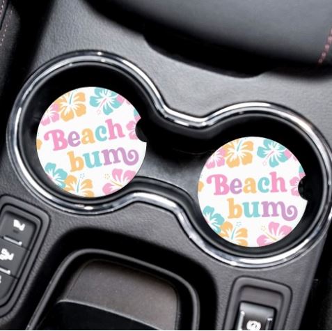 Beach Bum Car Coaster Set