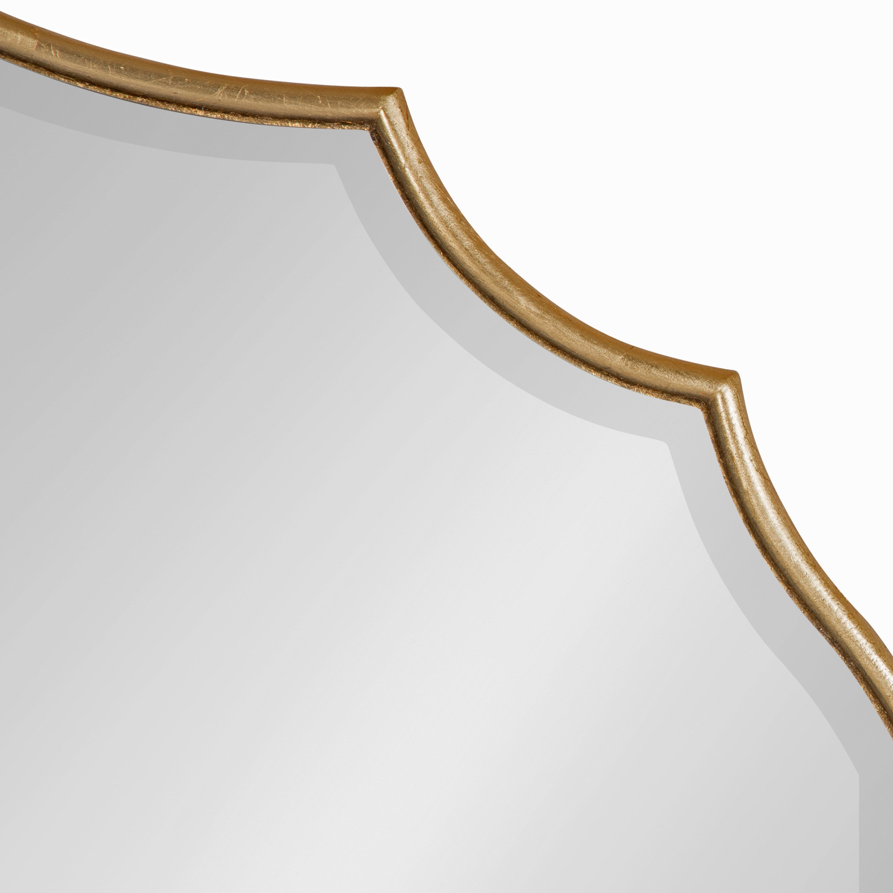 Leanna Scalloped Oval Wall Mirror