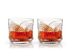 Deco Beau Crystal Lowball Tumblers