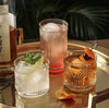 Deco Beau Crystal Lowball Tumblers