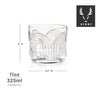 Deco Beau Crystal Lowball Tumblers