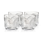 Deco Beau Crystal Lowball Tumblers