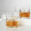 Deco Beau Crystal Lowball Tumblers