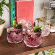 Deco Beau Crystal Lowball Tumblers