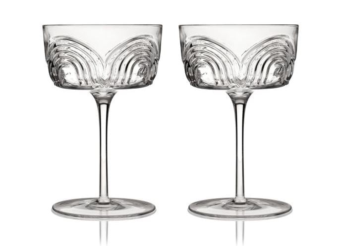 Deco Beau Crystal Coupes