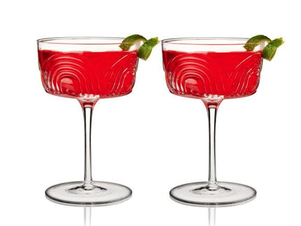 Deco Beau Crystal Coupes