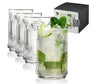 Deco Beau Crystal Highball Glasses