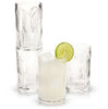 Deco Beau Crystal Highball Glasses